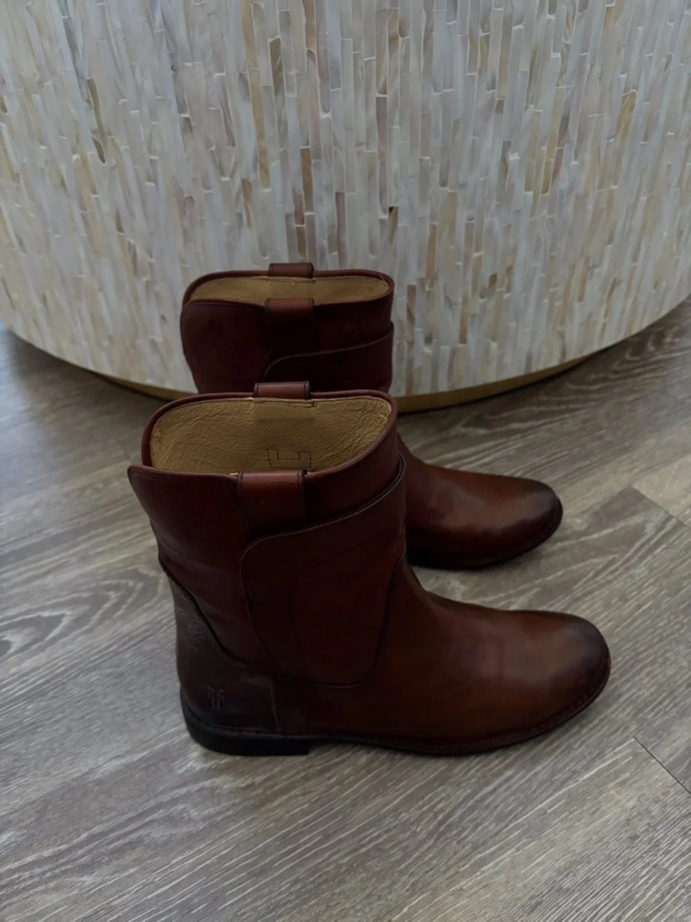 Frye Redwood Leather Paige Short Riding Boot - Picture 3 of 8